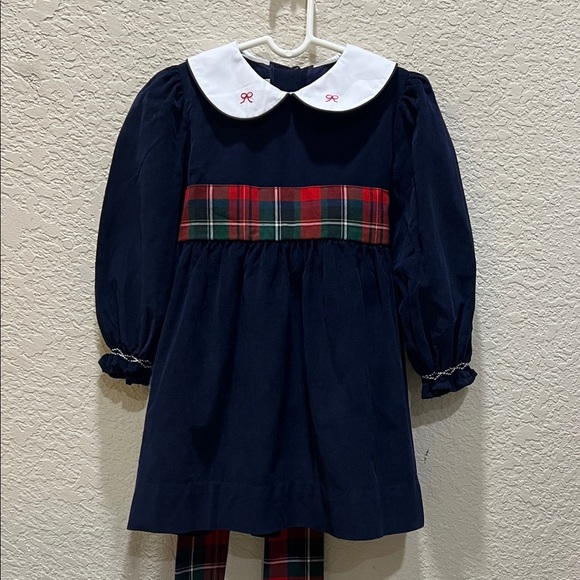 The Beaufort Bonnet Company Other - The Beaufort Bonnet Company Long Sleeve Cindy Lou Sash Dress size 4T